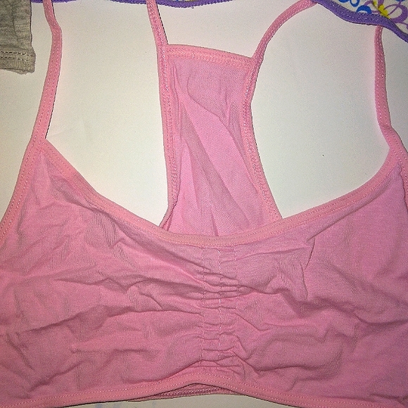 ☆NWT☆HANES Girls Bundle Crop top & Shirred front Bralette Sets~Training Bra XL - Picture 5 of 16